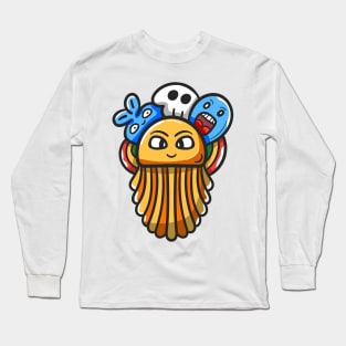 Monster Character Doodle Art Long Sleeve T-Shirt